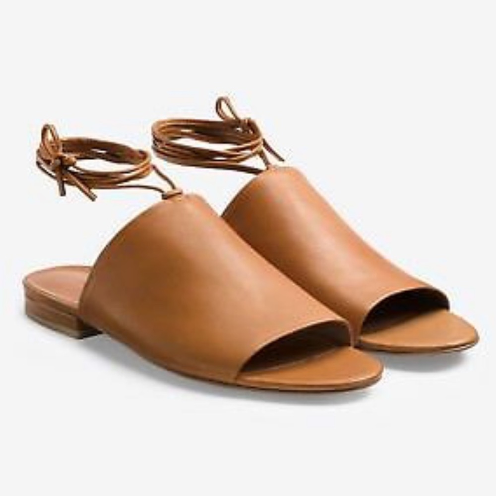 VINCE. Damon Caramel Leather Sandal